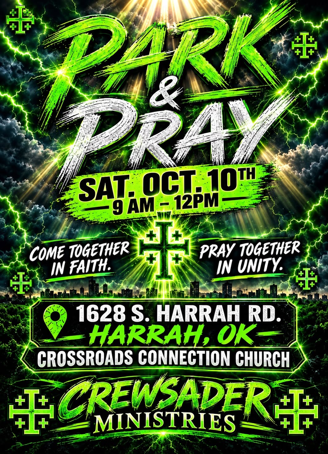 Flyer for PARK & PRAY