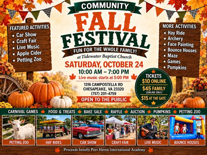 Flyer for Community Fall Festival