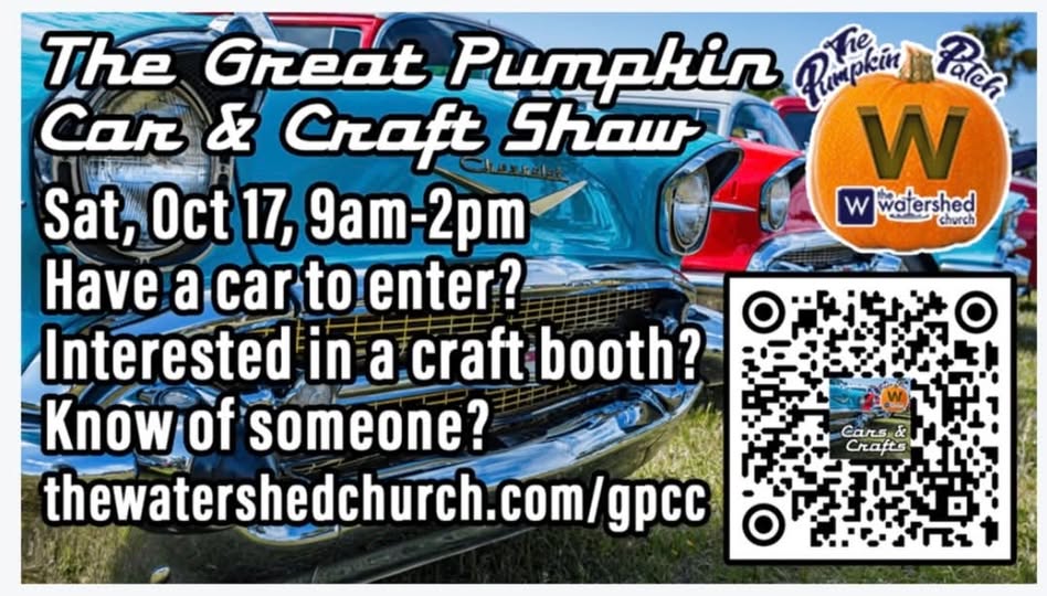 Flyer for The Great Pumpkin Car & Craft Show