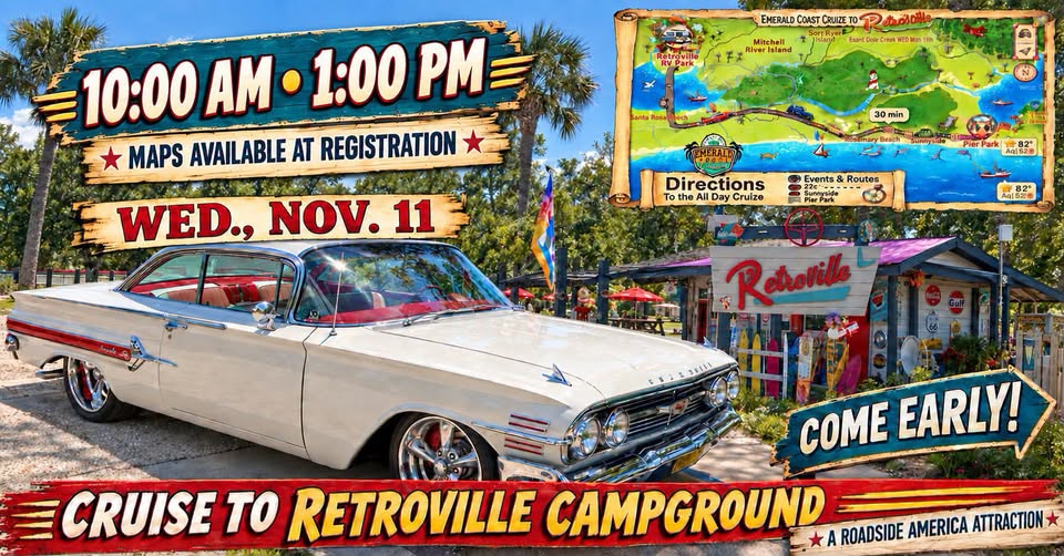Flyer for Cruise to Retroville Campground