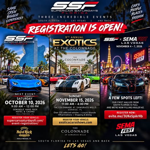 Flyer for Exotics at The Colonnade