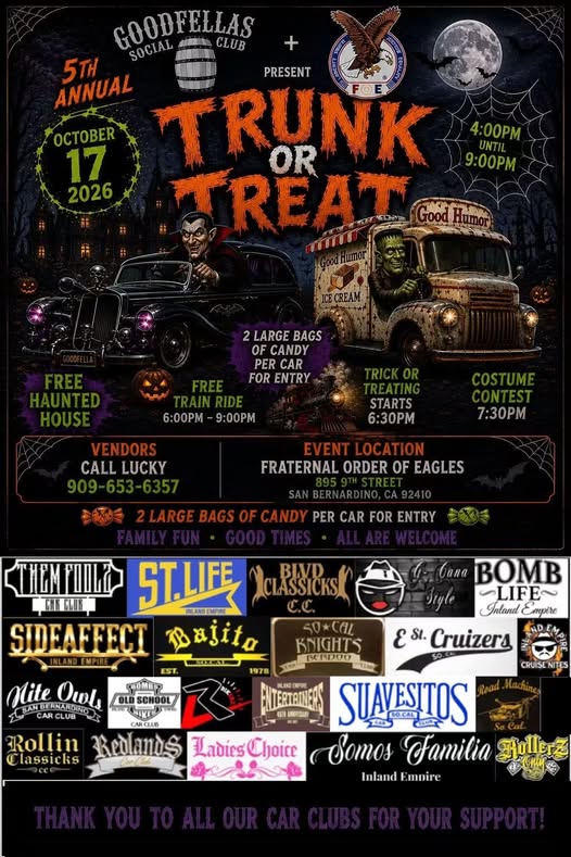 Flyer for 5th Annual Trunk or Treat