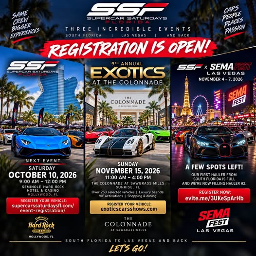 Flyer for 7th Annual Exotics at The Colonnade