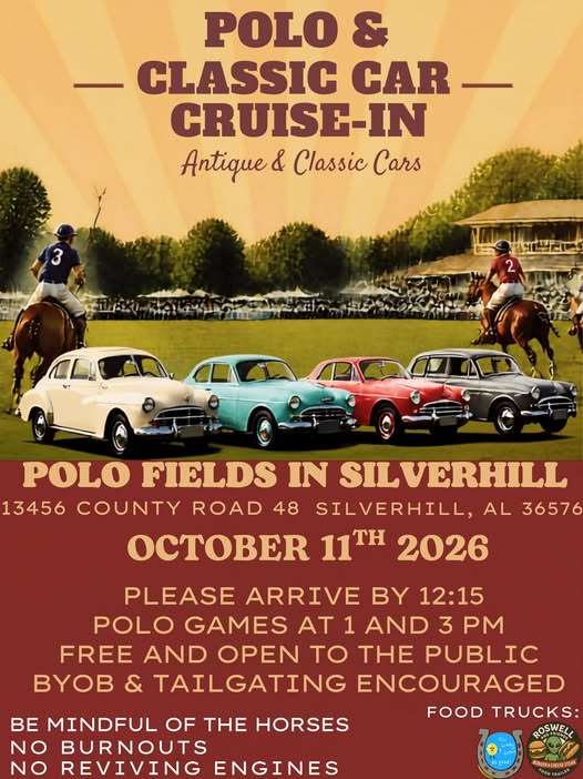 Flyer for Polo & Classic Car Cruise-In