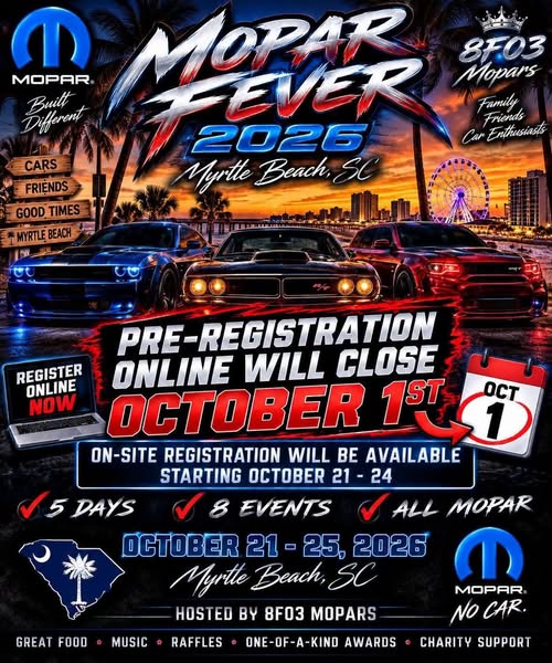MOPAR FEVER 2025 flyer