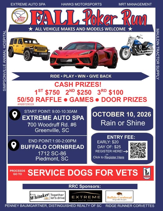 Flyer for Fall Poker Run