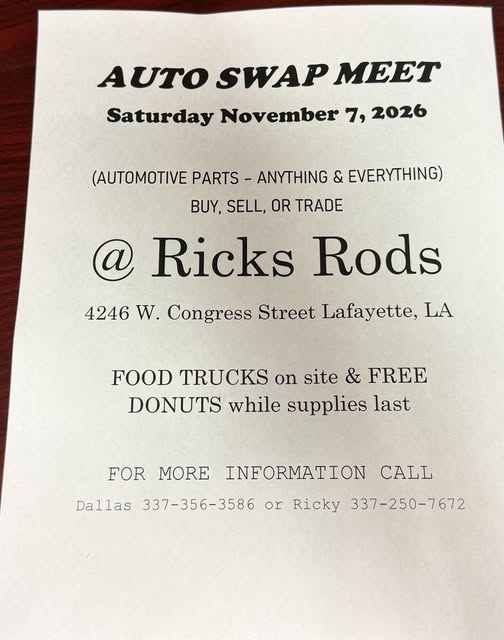 Flyer for AUTO SWAP MEET