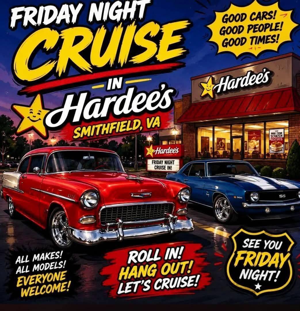 Flyer for Friday Night Cruise in Hardee's