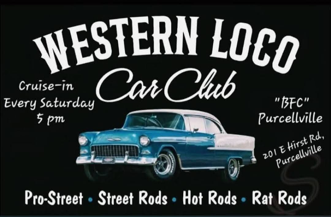 Flyer for Western Logo Car Club Cruise-in