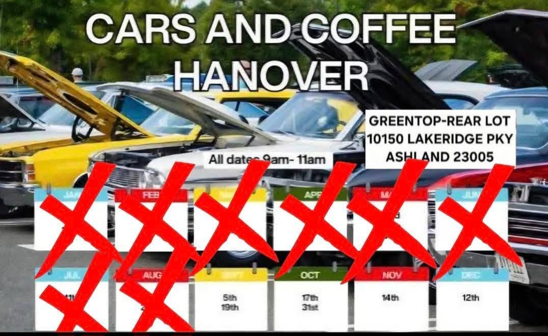 Flyer for Cars and Coffee Hanover