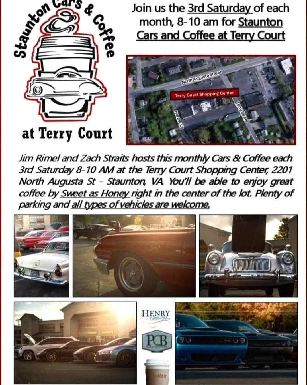 Flyer for Staunton Cars and Coffee