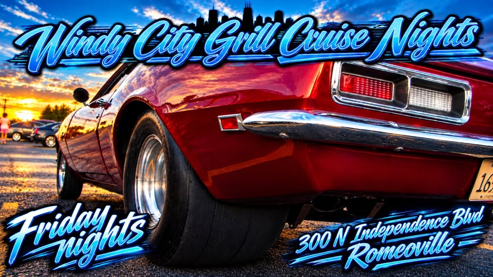 Flyer for Windy City Grill Cruise Nights