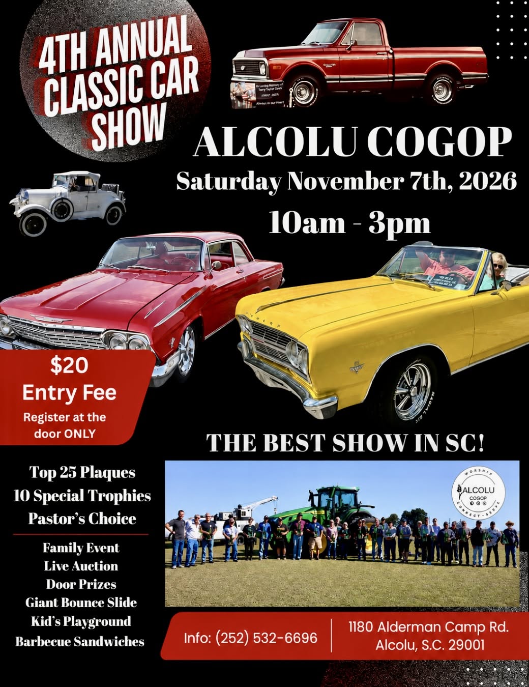 Flyer for 4th Annual Classic Car Show