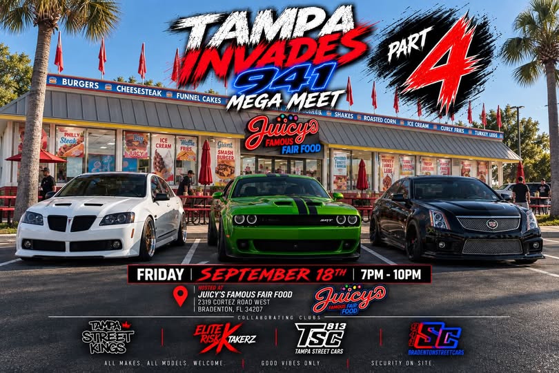 Flyer for Tampa Invades 941 Mega Meet Part 4
