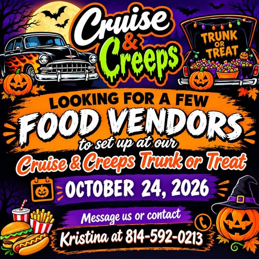 Flyer for Cruise & Creeps Trunk or Treat