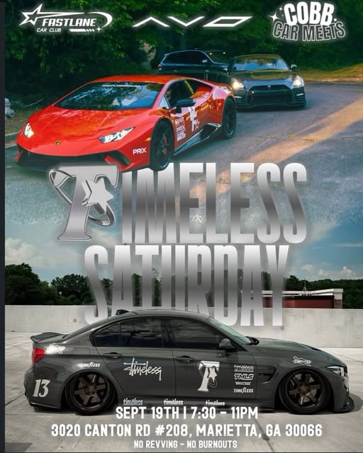 Flyer for Timeless Saturday