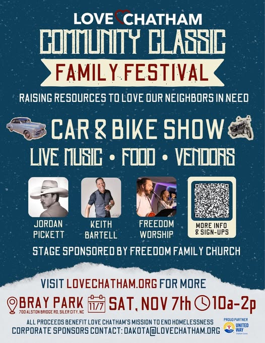 Flyer for Love Chatham Community Classic Family Festival