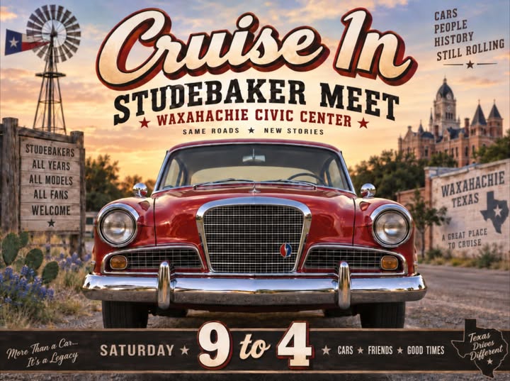 Flyer for Cruise In Studebaker Meet