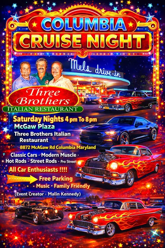Flyer for Columbia Cruise Night