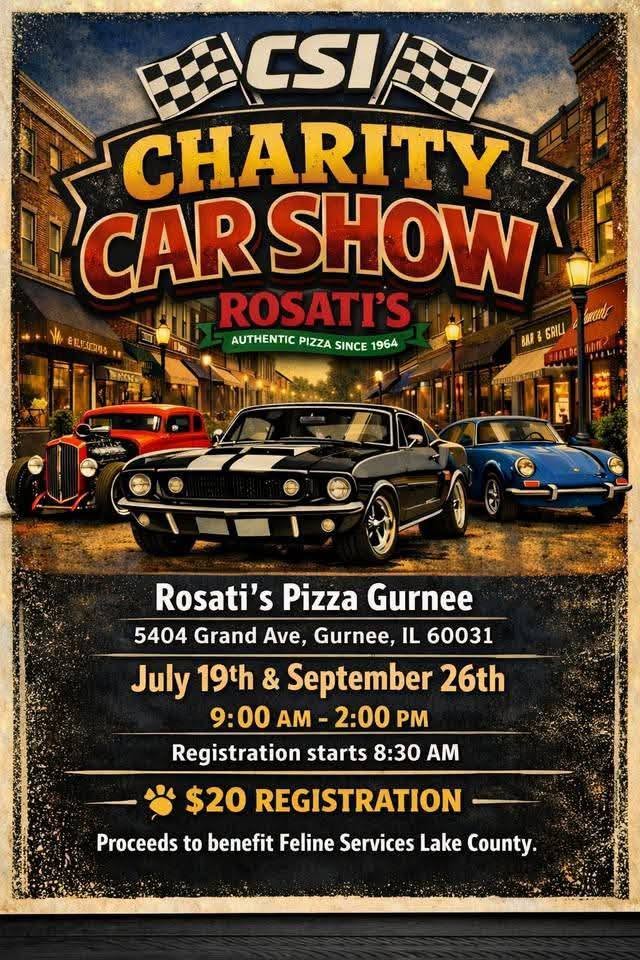 Flyer for CSI Charity Car Show