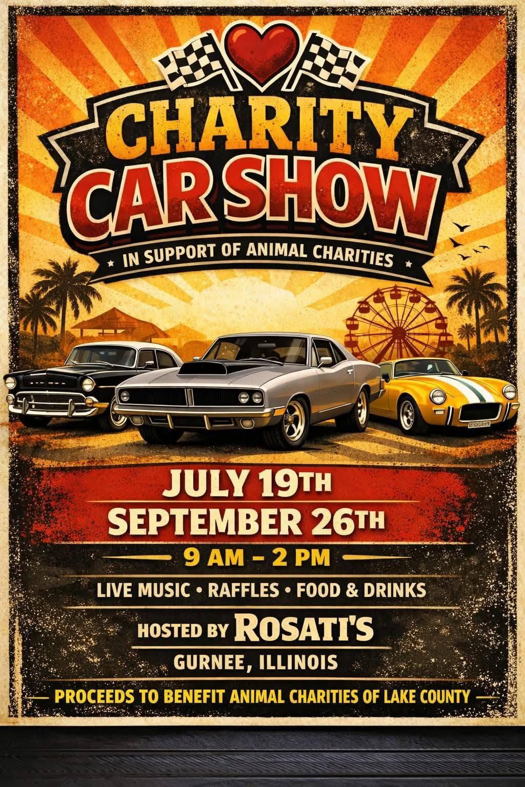 Flyer for Charity Car Show