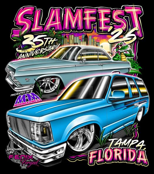 Flyer for SLAMFEST 25th Anniversary