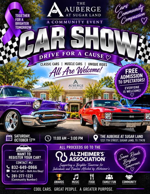 Flyer for Car Show - Drive For A Cause