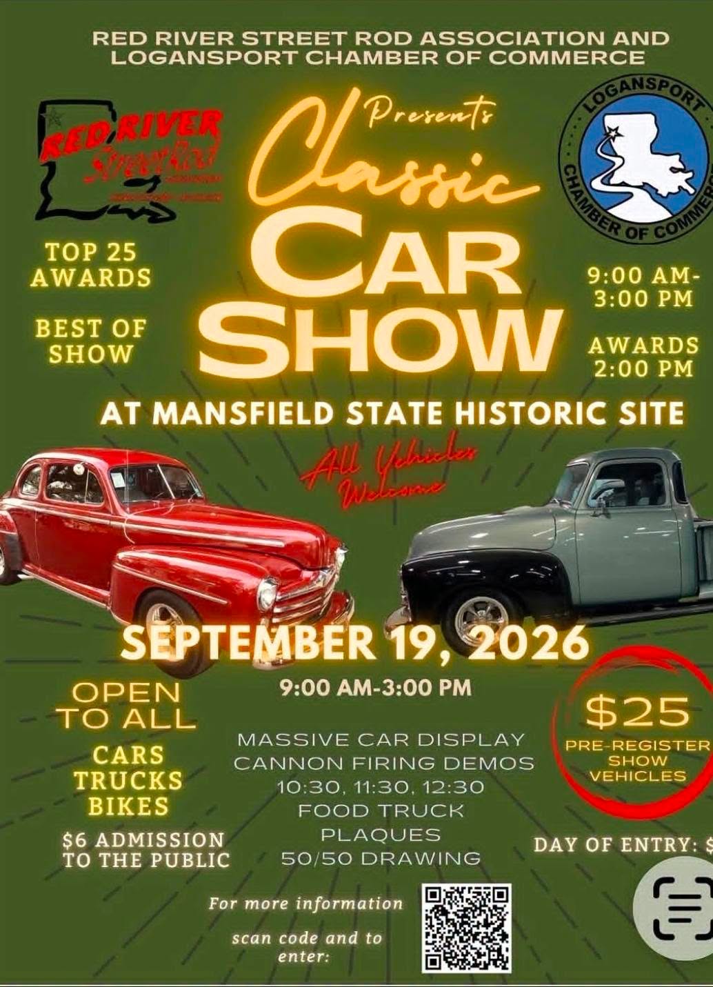 Flyer for Classic Car Show