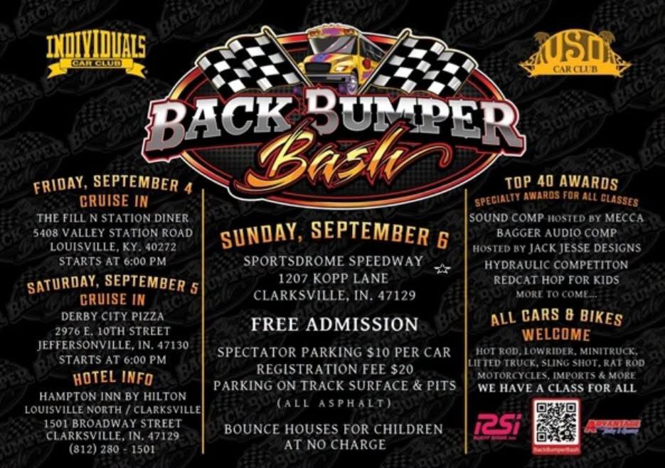 Flyer for Back Bumper Bash