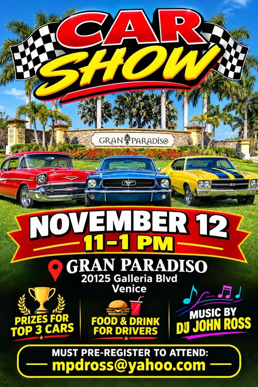Flyer for Car Show