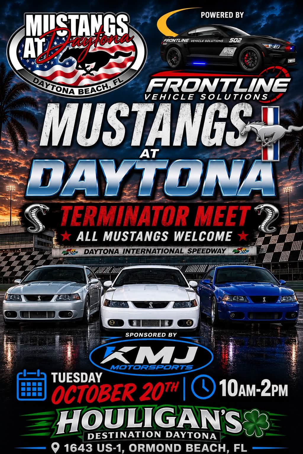 Flyer for Mustangs at Daytona Terminator Meet