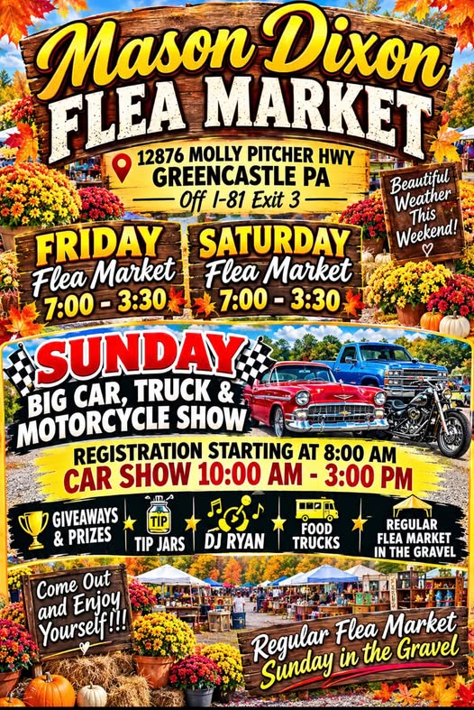 Flyer for Mason Dixon Flea Market