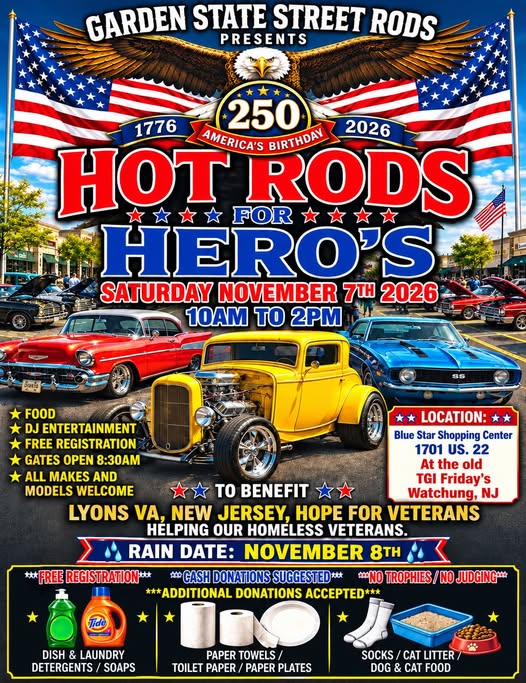 Flyer for Hot Rods for Heroes