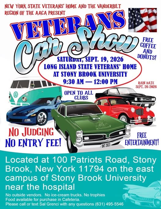 Flyer for Veterans Car Show