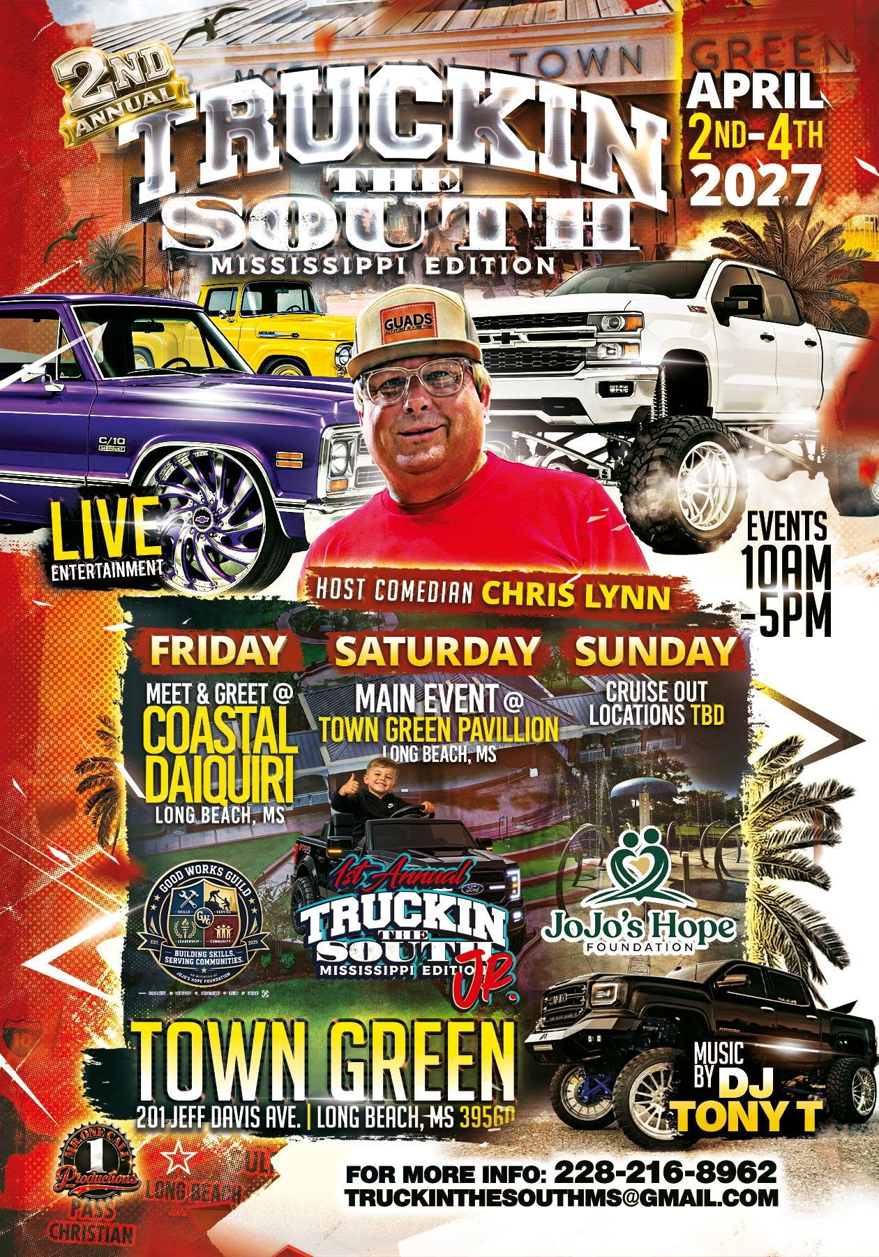 Flyer for 2nd Annual Truckin' the South - Mississippi Edition