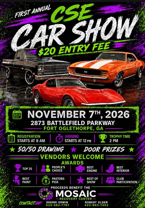 Flyer for First Annual CSE Car Show