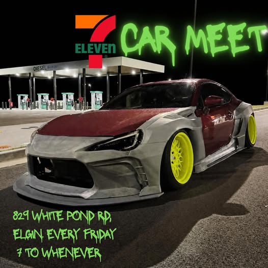 Flyer for 7-Eleven Car Meet