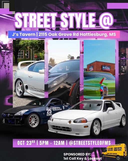 Flyer for Street Style @ J's Tavern