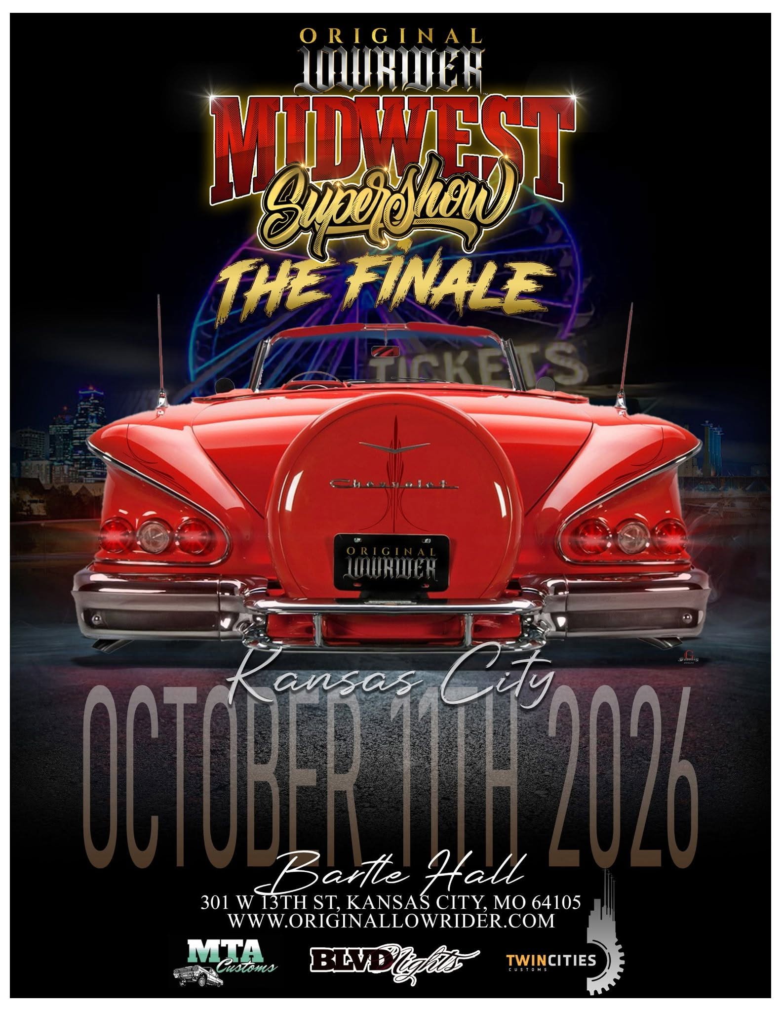Flyer for Original Lowrider Midwest SuperShow The Finale
