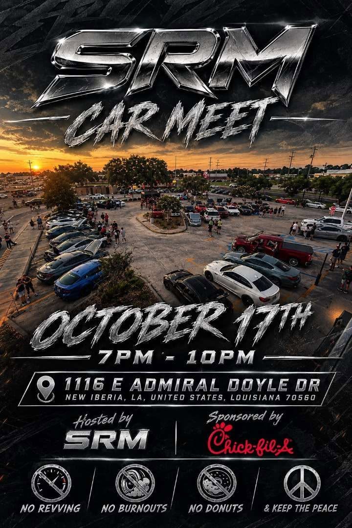 Flyer for SRM Car Meet