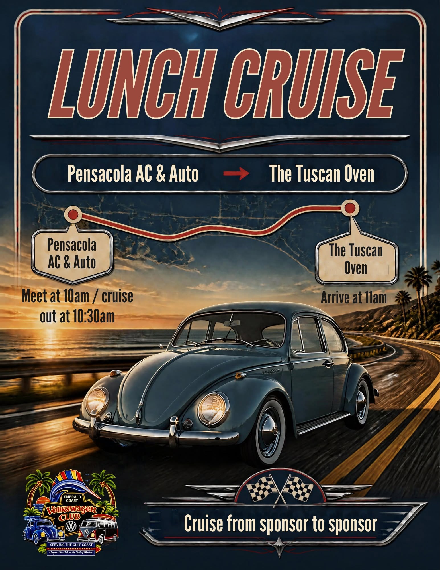 Flyer for Lunch Cruise