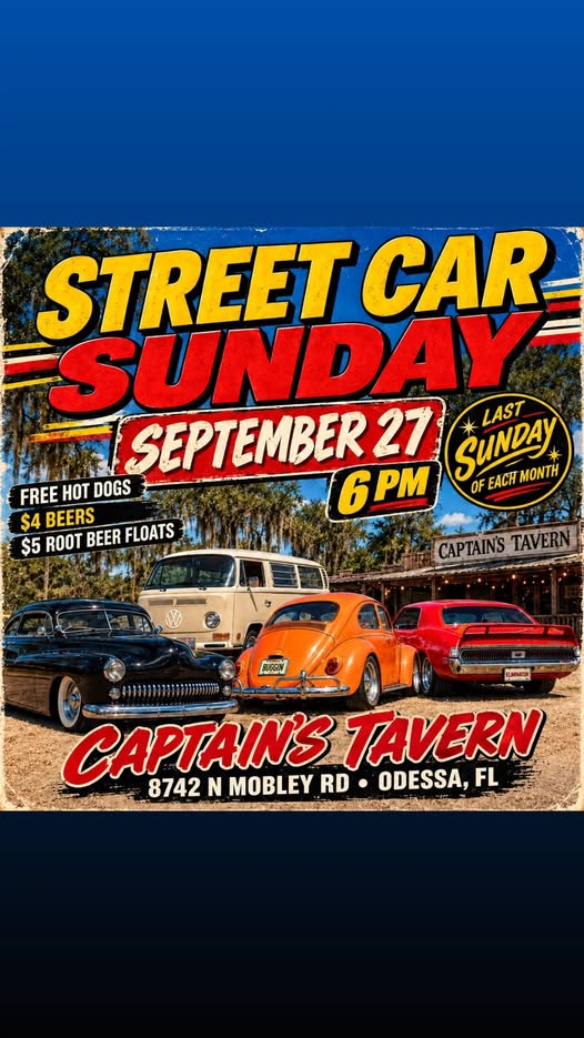 Flyer for Street Car Sunday
