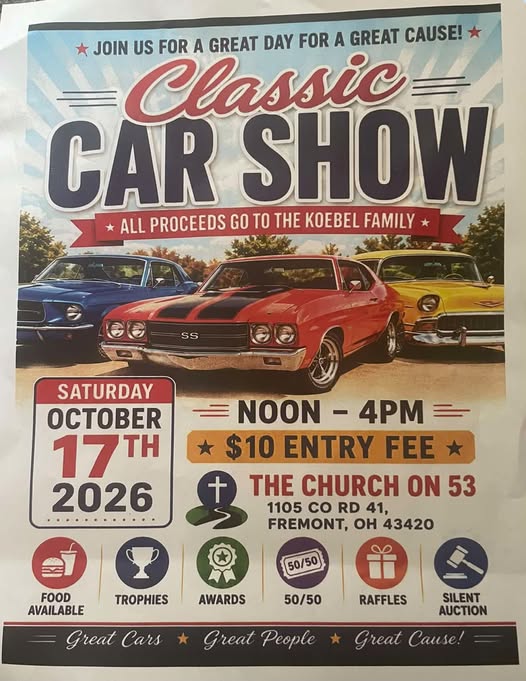 Flyer for Classic Car Show