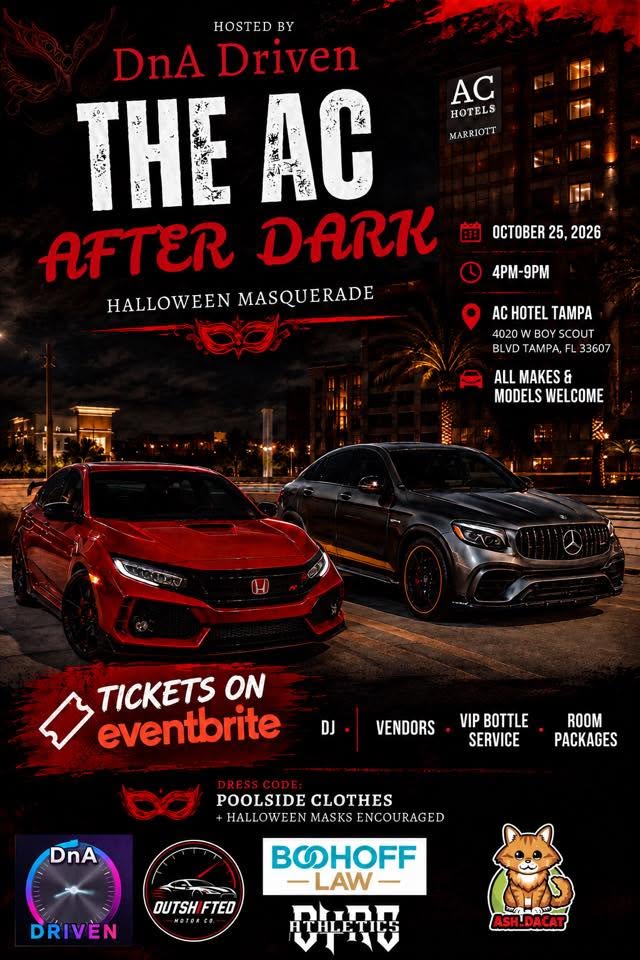 Flyer for The AC After Dark Halloween Masquerade
