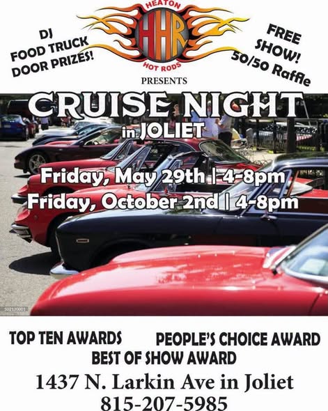 Flyer for Cruise Night in Joliet
