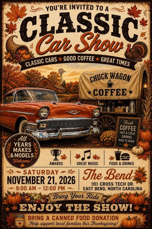 Flyer for Classic Car Show