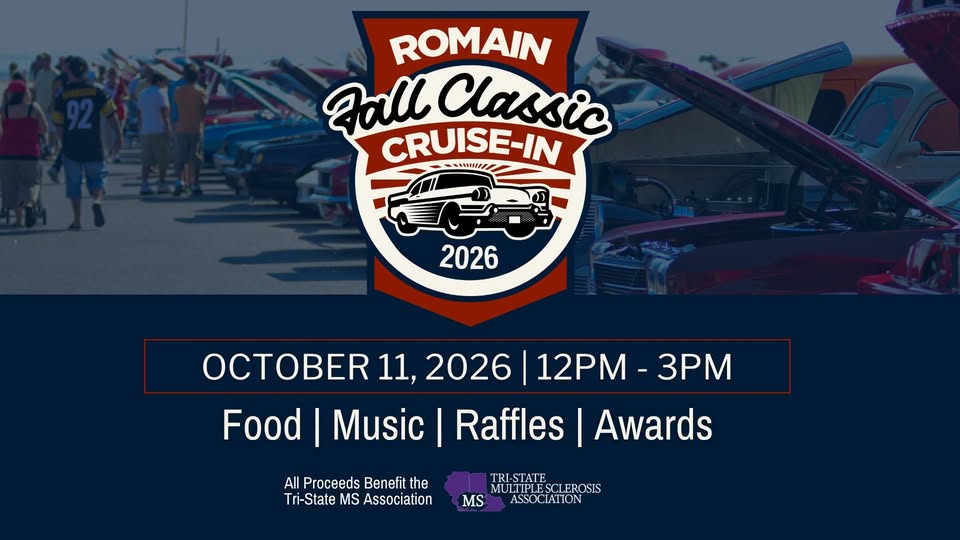 Flyer for Romain Fall Classic Cruise-In 2026