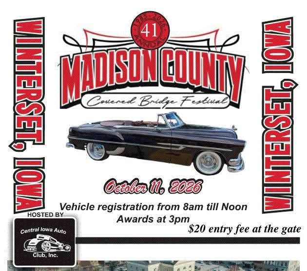 Flyer for Madison County Covered Bridge Festival