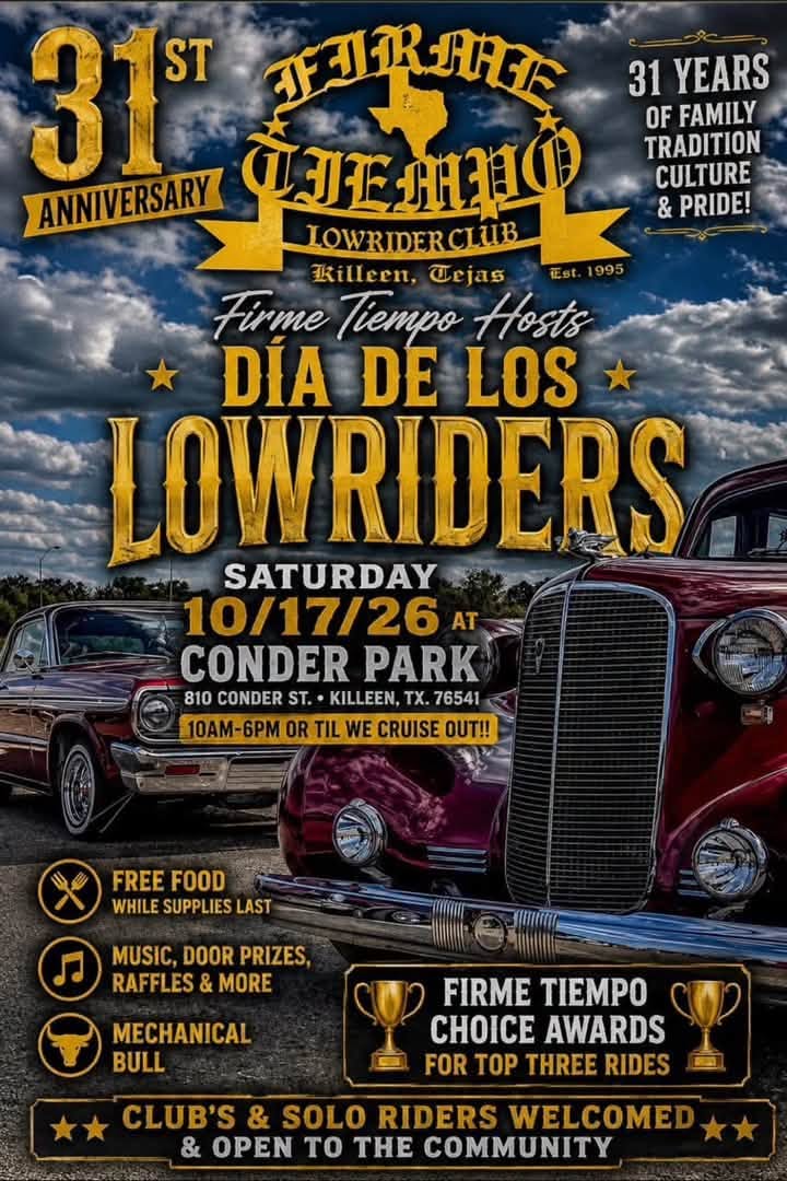 Flyer for 31st Anniversary Dia De Los Lowriders