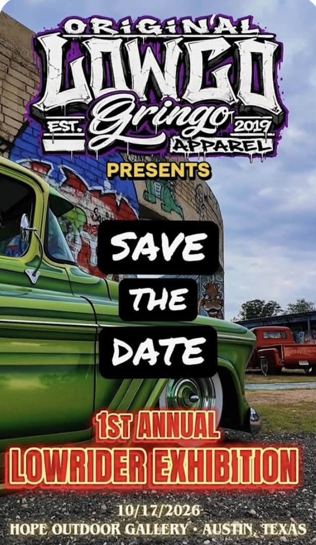 Flyer for 1st Annual Lowrider Exhibition